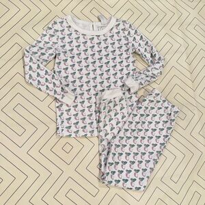 Lila and Hayes Mermaid Pattern Pajama Set